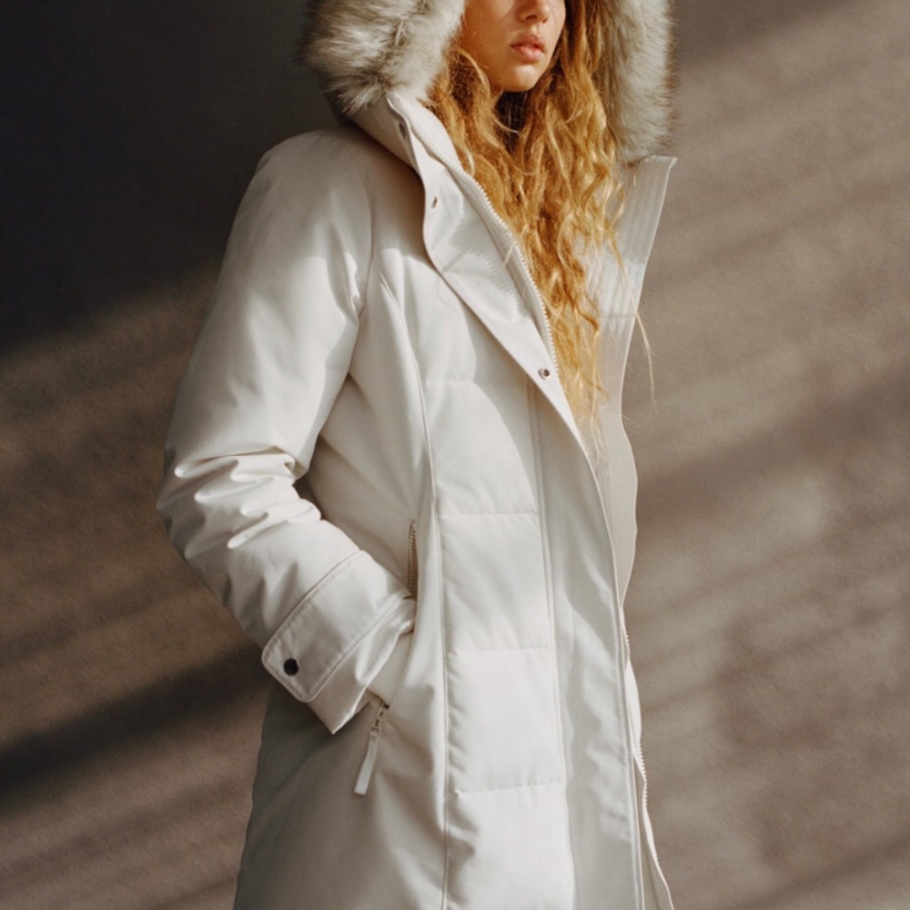Zara Women’s Water Repellent Long Padded Coat - Picture 2 of 9